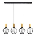 Homelighting Adept Flex SE21-GM-4-4BL-GR12 - Schaffen Sie eine industrielle Atmosphäre in Ihrem Raum