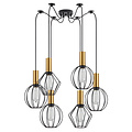 Homelighting Adept Flex SE21-GM-4-BL6-GR12 - Suspension industrielle élégante pour tous les espaces
