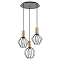 Homelighting Adept Flex SE21-GM-4-3BL-GR12 - Lámpara colgante industrial elegante para cualquier espacio