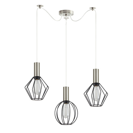 Homelighting Adept Flex SE21-NM-4-BL3-GR12 - Stylish Industrial Pendant Lamp