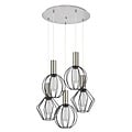 Homelighting Adept Flex SE21-NM-4-5BL-GR12 - Stylish industrial pendant lamp for any space
