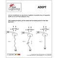 Homelighting Adept Flex SE21-NM-4-5BL-GR12 - Stylish industrial pendant lamp for any space