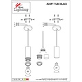 Homelighting Adept Flex SE21-BL-4-5BL-MS123 - Lámpara colgante moderna para una iluminación elegante
