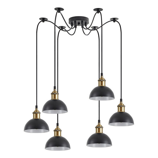 Homelighting Magnum SE21-BR-10-BL6-MS3 - Moderne hanglamp voor sfeervolle verlichting