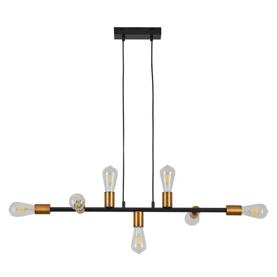 Homelighting SE21-AB-85 CODY ANTIQUE BNRASS & BLACK METAL PENDANT - Crea una atmósfera industrial en tu hogar