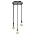 Homelighting Magnum SE21-BR-10-3BL - Stilvolle industrielle Pendelleuchte für jeden Raum