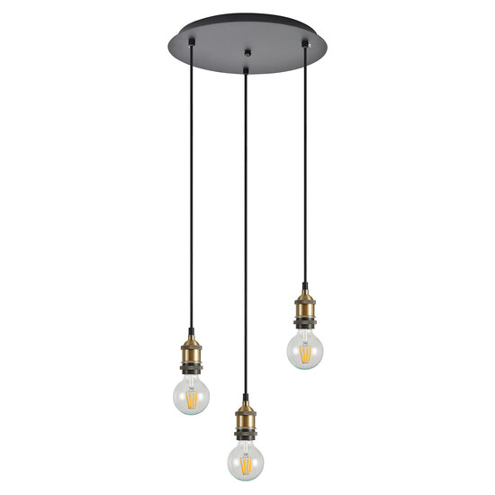 Homelighting Magnum SE21-BR-10-3BL - Lámpara colgante industrial elegante para cualquier espacio