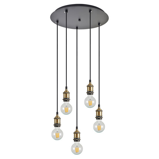 Homelighting Magnum SE21-BR-10-5BL - Lampe suspendue industrielle élégante pour tous les espaces