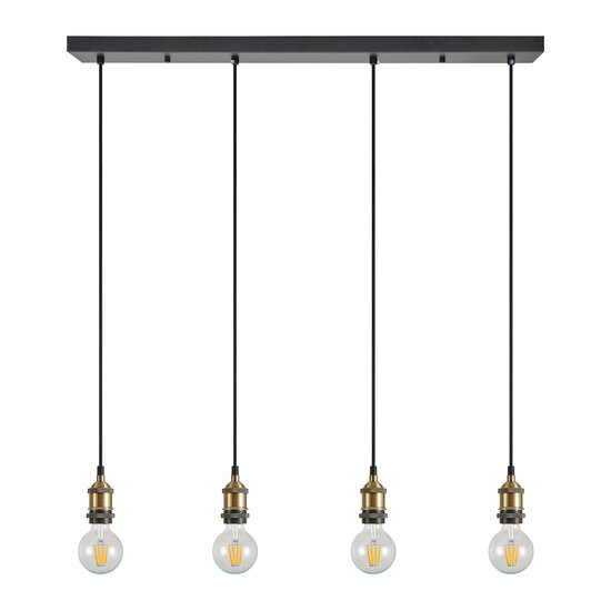 Homelighting Magnum SE21-BR-10-4BL - Stilvolle industrielle Pendelleuchte für jeden Raum