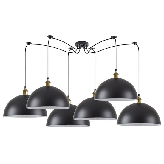 Homelighting Magnum SE21-BR-10-BL6-MS40 - Lámpara colgante industrial elegante
