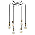 Homelighting Magnum SE21-BR-10-BL6 - Stilvolle industrielle Pendelleuchte für jeden Raum