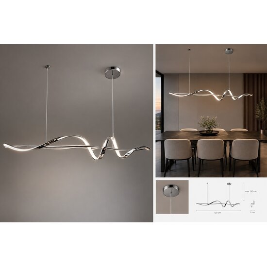 Homelighting Onis SE LED 100 10*2*10cm - Lámpara colgante moderna para una iluminación elegante