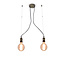 Homelighting Magnum KS2048P-13-2AB - Lámpara colgante industrial elegante