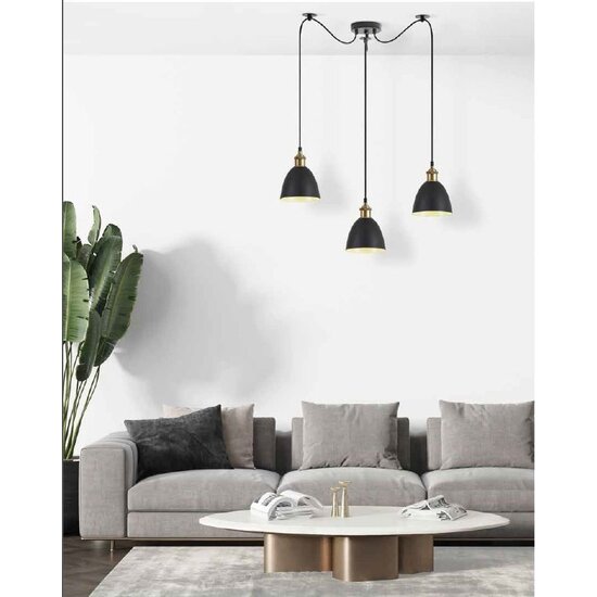 Homelighting Magnum SE21-BR-10-BL3-MS2 - Lámpara colgante moderna para una iluminación elegante