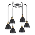 Homelighting Magnum SE21-BR-10-BL6-MS2 - Lámpara colgante moderna para una iluminación elegante