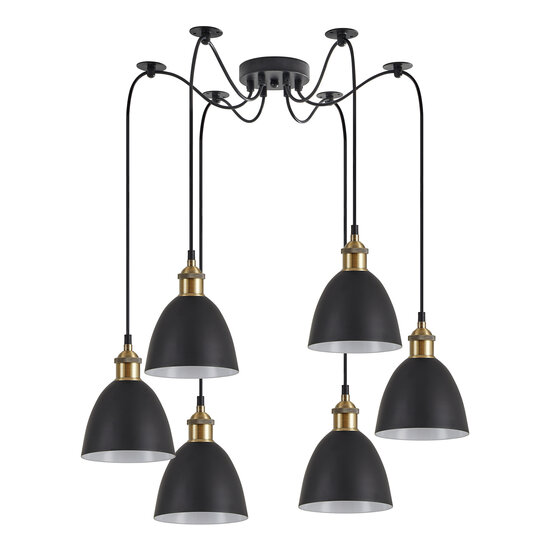 Homelighting Magnum SE21-BR-10-BL6-MS2 - Lámpara colgante moderna para una iluminación elegante