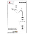 Homelighting Magnum SE21-BR-10-BL3-MS1 - Modern pendant lamp for stylish lighting