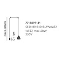 Homelighting Magnum SE21-BR-10-BL1W-MS2 - Lámpara de pared moderna para una iluminación elegante