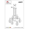 Homelighting Adept SE21-BL-100-GR2 - Stilvolle industrielle Pendelleuchte für jeden Raum