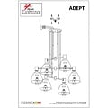 Homelighting Adept SE21-BL-100-MS2 - Modern pendant lamp for stylish lighting
