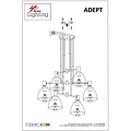 Homelighting Adept SE21-BL-100-MS2 - Moderne Pendelleuchte für stilvolle Beleuchtung