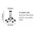 Homelighting Adept SE21-BL-100-MS3 - Moderne Pendelleuchte für stilvolle Beleuchtung