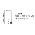 Homelighting Magnum SE21-BR-10-BL1W-SH2 - Moderne wandlamp voor sfeervolle verlichting