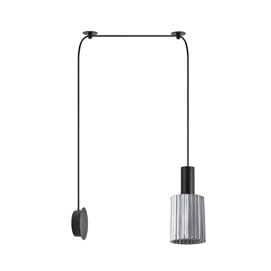Homelighting Adept Tube SE21-BL-4-NM1W-GL1 - Modern wall lamp for stylish lighting