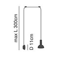 Homelighting Adept Tube SE21-BL-4-NM1W-MS3 - Lámpara de pared moderna para una iluminación elegante