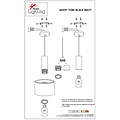 Homelighting Adept Tube SE21-BL-4-NM1W-MS1 - Moderne wandlamp voor sfeervolle verlichting