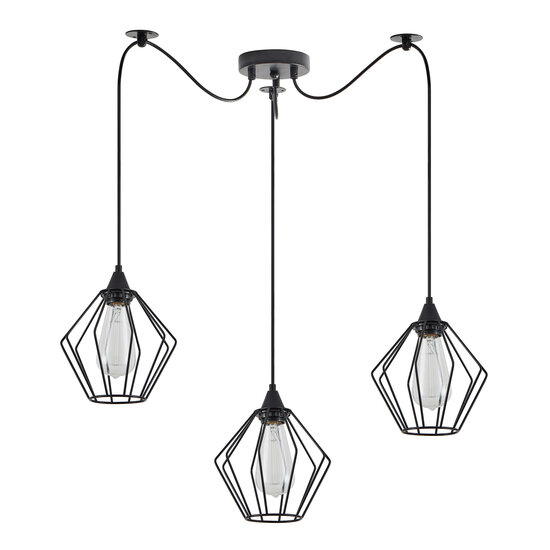 Homelighting Adept SE21-BL-B10-BL3-GR1 - Stylish Industrial Pendant Light