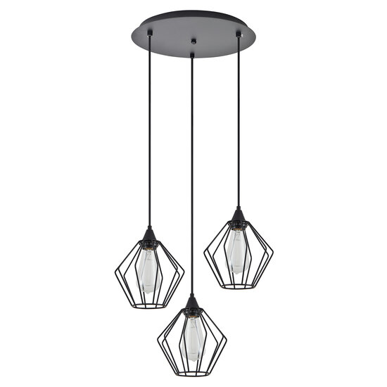 Homelighting Adept SE21-BL-B10-3BL-GR1 - Lámpara colgante industrial elegante para cualquier espacio