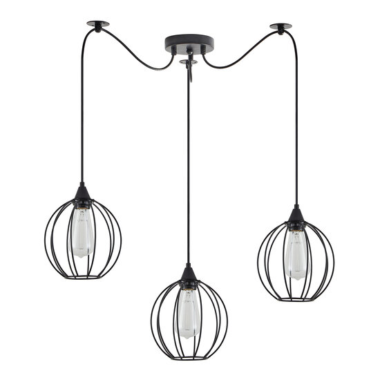 Homelighting Adept SE21-BL-B10-BL3-GR2 - Stijlvolle industriële hanglamp