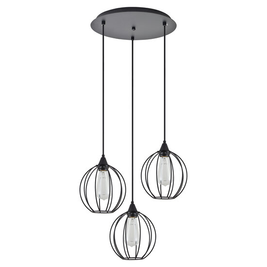 Homelighting Adept SE21-BL-B10-3BL-GR2 - Stylish industrial pendant lamp for any space