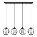 Homelighting Adept SE21-BL-B10-4BL-GR2 - Suspension industrielle élégante