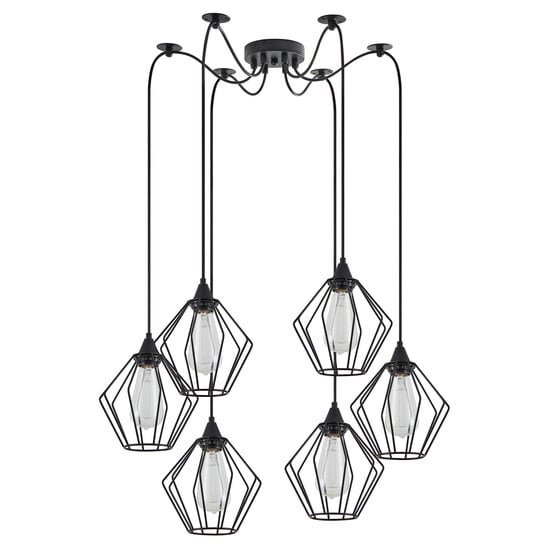 Homelighting Adept SE21-BL-B10-BL6-GR1 - Stylish industrial pendant lamp for any space