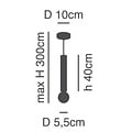 Homelighting Adept Tube SE21-NM-5-NM6 - Modern pendant lamp for stylish lighting