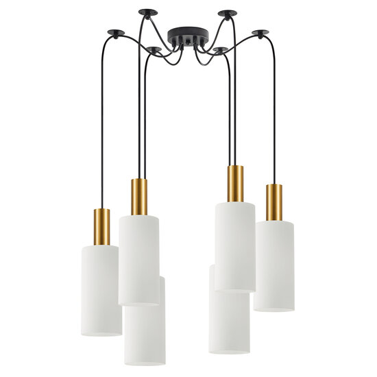 Homelighting Adept Tube SE21-GM-4-BL6-GL3 - Moderne Pendelleuchte für stilvolle Beleuchtung
