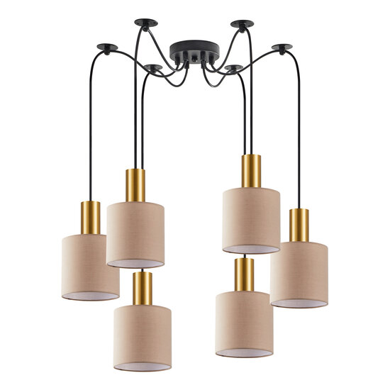 Homelighting Adept Tube SE21-GM-4-BL6-SH3 - Lampe suspendue moderne pour un éclairage élégant