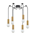 Homelighting Adept Tube SE21-GM-4-BL6-GR1 - Lampe suspendue industrielle élégante pour tous les espaces