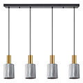 Homelighting Adept Tube SE21-GM-4-4BL-GL1 - Lampe suspendue moderne pour un éclairage élégant