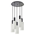 Homelighting Adept Tube SE21-BL-4-5BL-GL3 - Moderne hanglamp voor sfeervolle verlichting