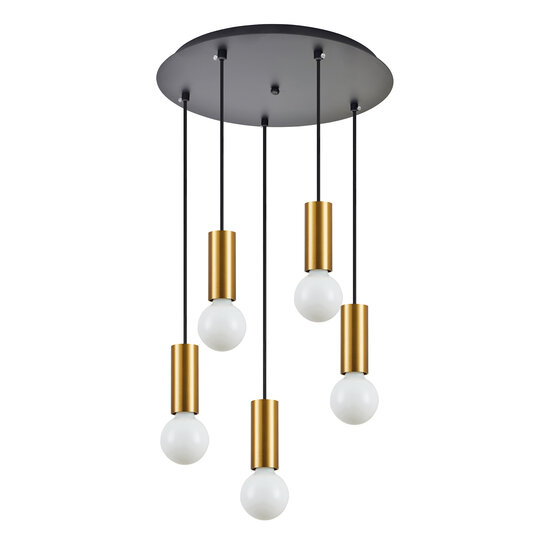 Homelighting Adept Tube SE21-GM-4-5BL - Moderne hanglamp voor sfeervolle verlichting