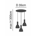 Homelighting Adept Tube SE21-BL-4-3BL-MS2 - Lampe suspendue moderne pour un éclairage élégant