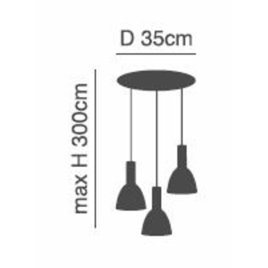 Homelighting Adept Tube SE21-BL-4-3BL-MS2 - Moderne hanglamp voor sfeervolle verlichting