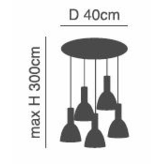 Homelighting Adept Tube SE21-BL-4-5BL-MS2 - Diseño moderno para cualquier espacio