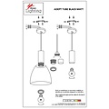 Homelighting Adept Tube SE21-BL-4-BL2-MS2 - Moderne hanglamp voor sfeervolle verlichting