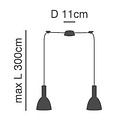 Homelighting Adept Tube SE21-BL-4-BL2-MS2 - Moderne hanglamp voor sfeervolle verlichting
