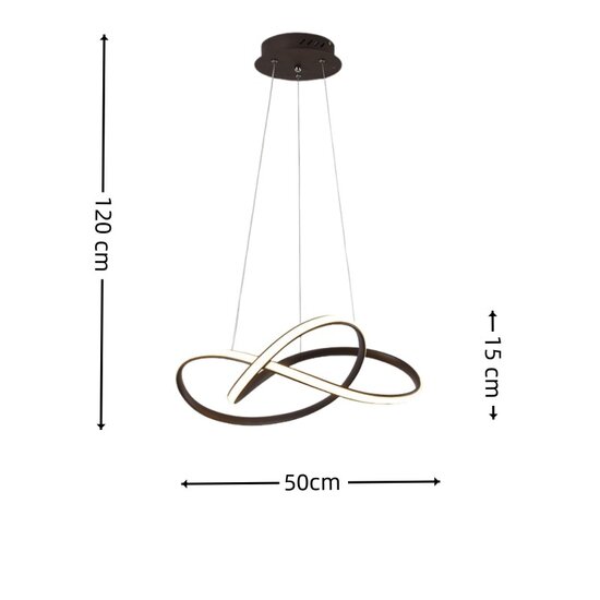 Homelighting Orbita SE LED 120 - Suspension moderne avec fonction 3CCT