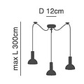 Homelighting Adept Tube SE21-BL-4-BL3-MS3 - Modern pendant lamp for stylish lighting